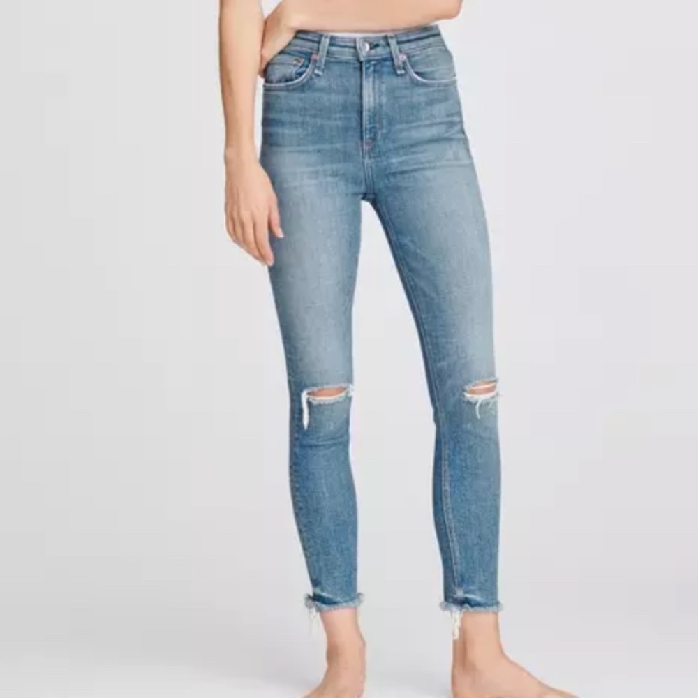 Rag & Bone Nina High Rise Ankle Cigarette in Colville